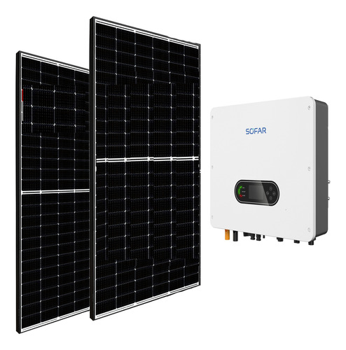 Kit Panel Solar Hibrido Sin Baterias On/off Grid Mod Hf
