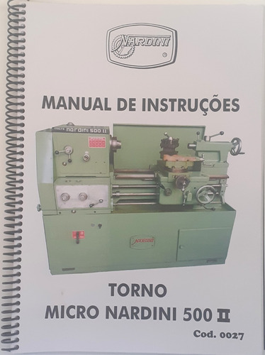 Manual De Instruções Do Torno Micro Nardini 500 I I