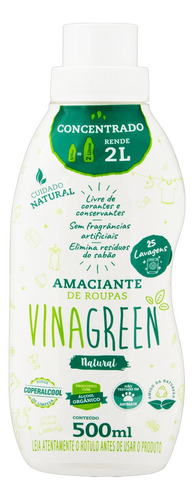 Amaciante Vinagreen Natural em frasco 500 ml