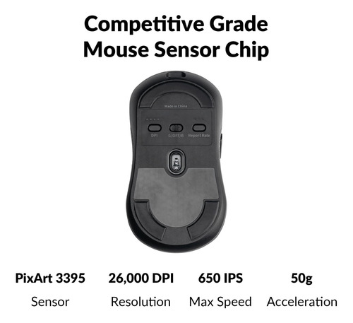 Keycron M3 Mini 4k Bluetooth Optical Mouse, Sensor Pixart 33