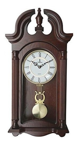 Verona Elegante Reloj De Pared Con Pendulo De Madera Con Fro