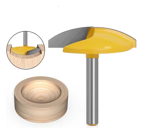 Fresa Madera Vaciado Fondo Plato Toma ¼ X 44.5