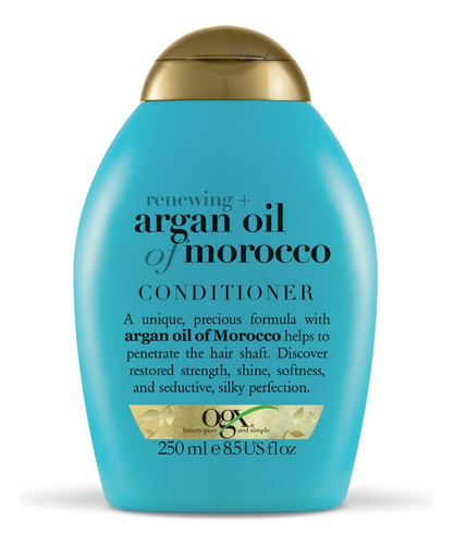 Acondicionador OGX Renewing + Aceite de Argán de Marruecos en botella de 250mL por 1 unidad