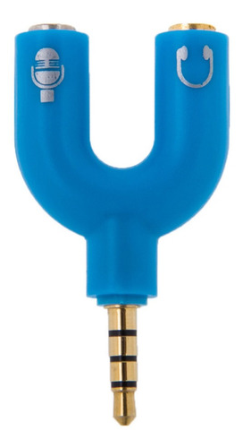 Adaptador Divisor Estereo Auxiliar 3.5mm Audifonos Microfono