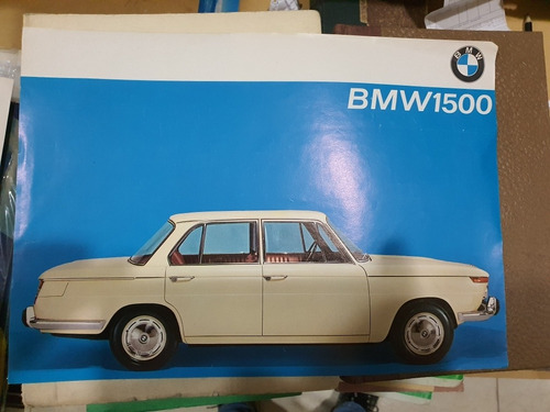 Antiguo Hoja Catalogo Original Bmw 1500 Año 1963-en Español