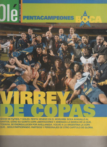 Revista Ole * Edicion Especial Boca Pentacampeon - Año 2003