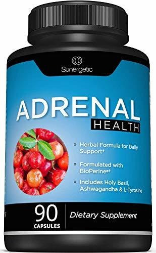 Suplemento Adrenal L-tirosina, Sunergetic,  90 Cápsulas