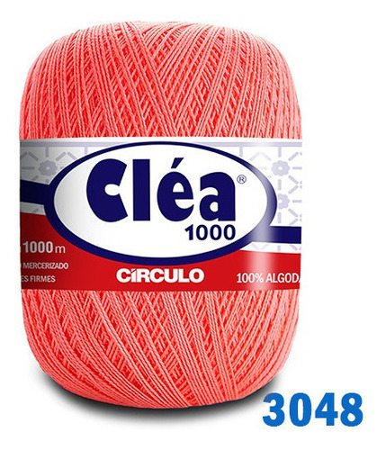 Linha Cléa 1000m Círculo Crochê Cor 3048 - Flamingo