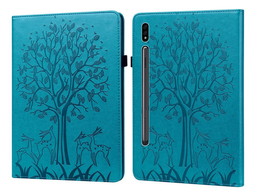 Funda De Piel Prensada Para Samsung Galaxy Tab S7 Sm-t870