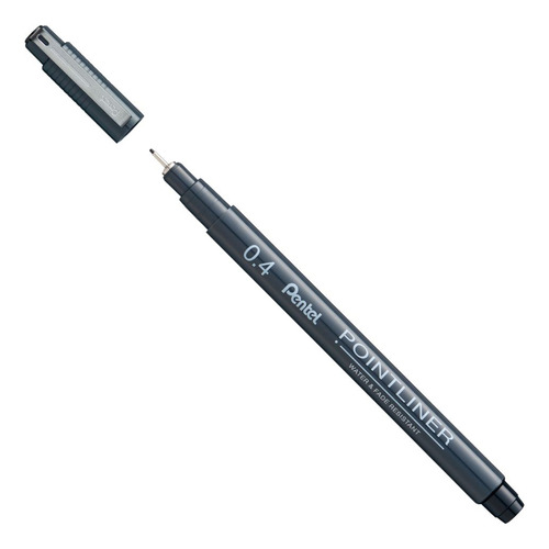 Caneta Nanquim Pointliner 0.4mm Preto - Pentel