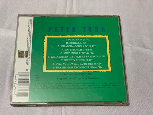 Cd - Legalize It, Peter Tosh
