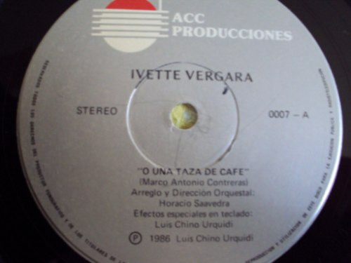 Single Vinilo 45 Ivette Vergara O Una Taza De Cafe  Chileno