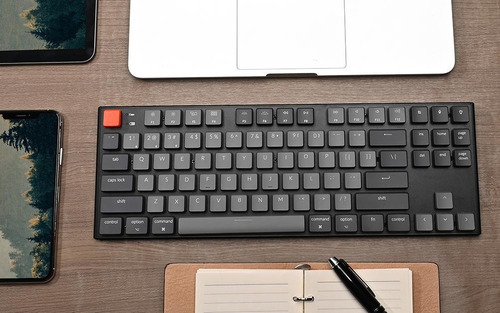 Imagen 2 de 4 de Keychron K1 Low Profile 87 Keys White Led Brown Switches