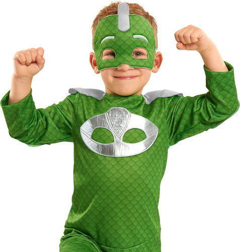 Set De Disfraz Turbo Blast Gekko De Pj Masks Con Mascara ...
