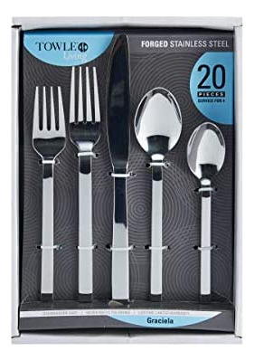 Towle Living Graciela Juego De Cubiertos Forjados De 20 Piez