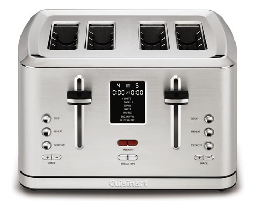 Tostadora Con Memoria Digital Cuisinart Cpt-740 De 4 Rebanad