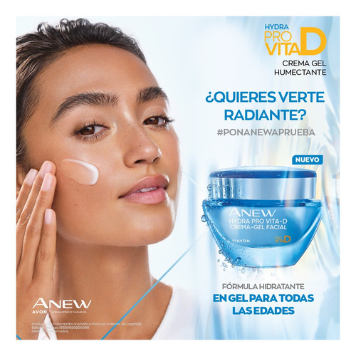 Avon Crema Gel Facial Anew Hydra Pro Vitamina D Antiedad 50g