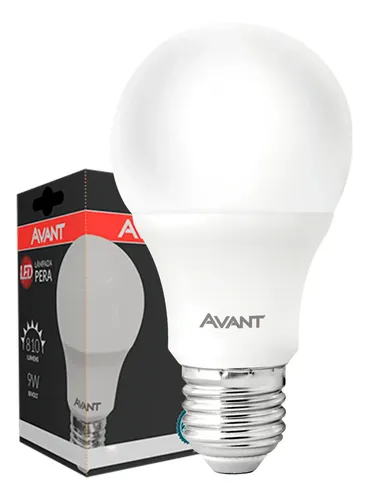 Lampada Led Pera 12w 6500k E27 Ip20 Avant Luz Branco-frio