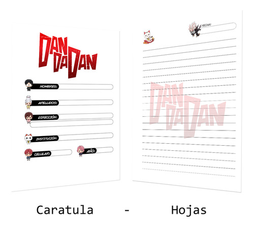 Libreta Notas A6 Anime Dandadan