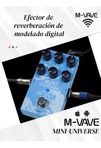 Pedal Reverb M-vave Mini Universe 9 Modos Guitarra | MercadoLivre