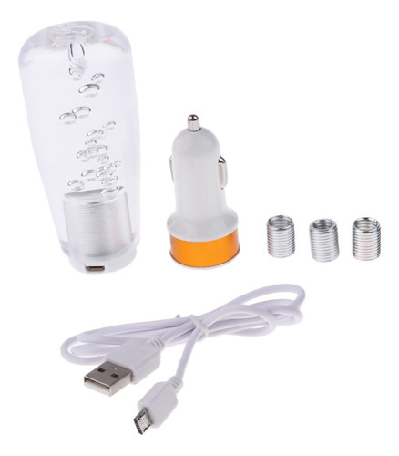Palo De Engranaje Universal Jdm Led De Cristal Transparente,