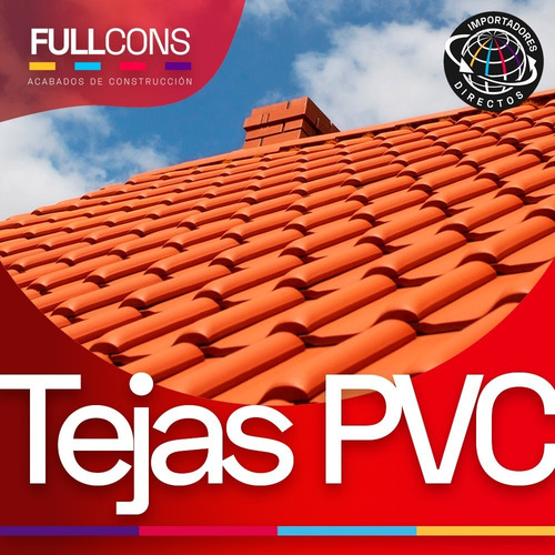 Imagen 4 de 10 de Tejas Española En Pvc Distintos Colores Para Techos