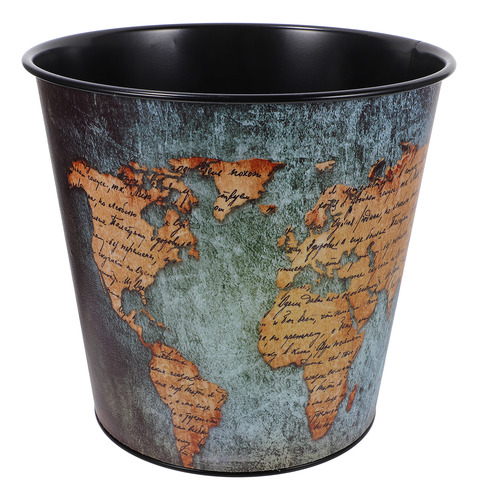 Cesta De Basura Con Forma De Mapa Para Lavandería