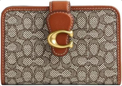 Coach Cartera Mediana Mini Signature Jacquard Tabby Mujer,