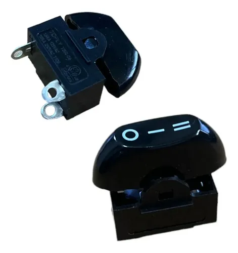 Kit 3 Botões Liga Desliga Chave Interruptor Secador Cabelo
