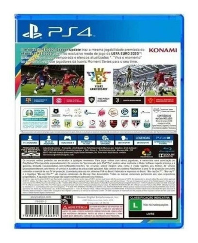 Imagen 2 de 11 de Pro Evolution Soccer 2021 Season Update Standard Edition Konami PS4 Físico