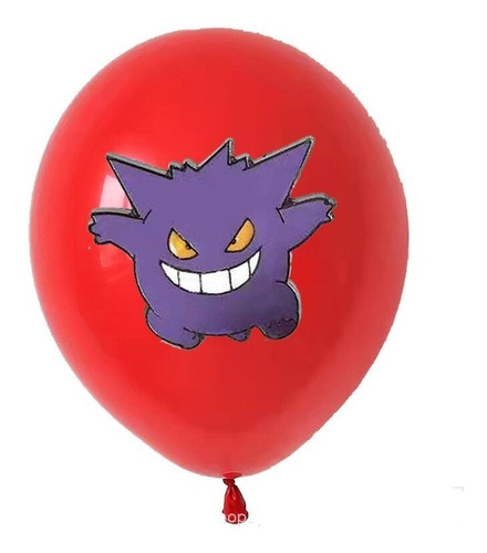 Imagen 3 de 6 de Set De Globos Pokemon Cumpleaños 10 Unidades De Latex