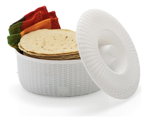Tortillero Panera Plástico Con Tapa 1kg Evento Cocin 10pz