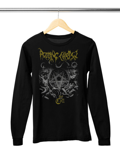 Camiseta Manga Larga Black Metal Rotting Christ C7