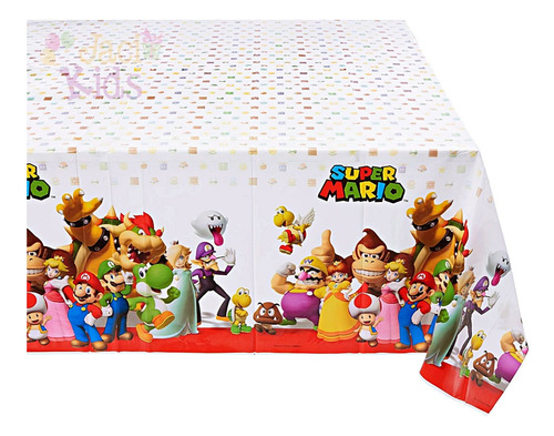 Mantel Mario Bros Artículo Fiesta Decoración - Mar0h1 