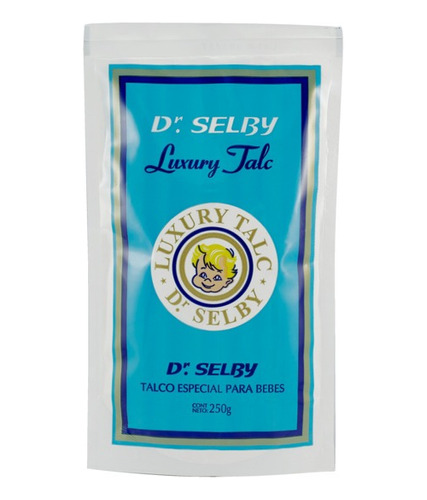 Talco Dr Selby Para Bebés Celeste Repuesto 250 G