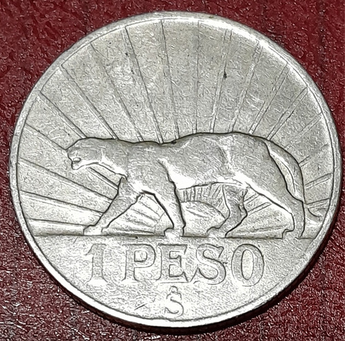 Moneda 1 Peso Plata 1942 Uruguay 