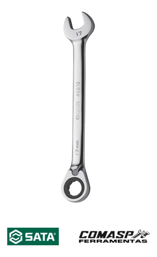 Chave Combinada Com Catraca Reversível Sata 17mm St46610st