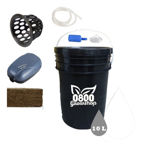 Kit Hidroponia Completo Balde 10 Litros Indoor Hidroponico