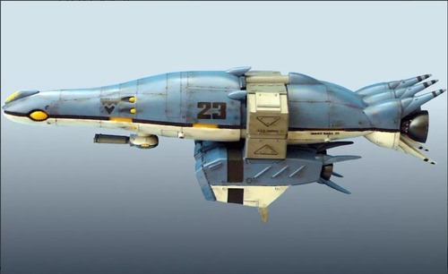 Robotech Mospeada Moscato Garfish Model 1/350