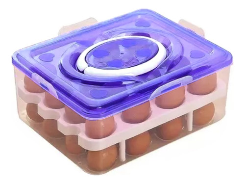 Huevera Organizador De Huevos Bandeja De 2 Niveles 32 Unidad