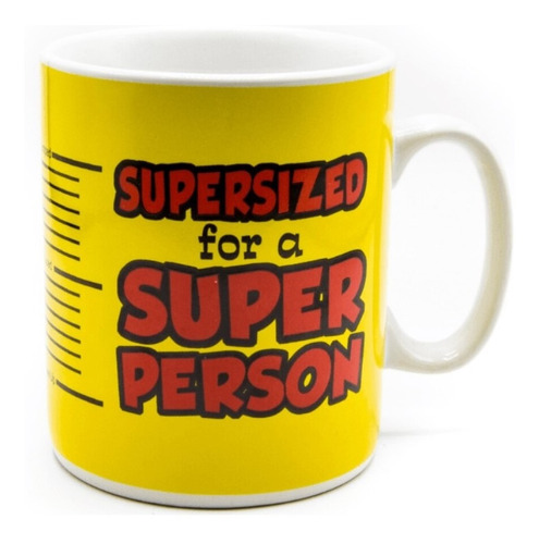 Tazón Mug Xl Gigante Supersized Super Person 850 Ml