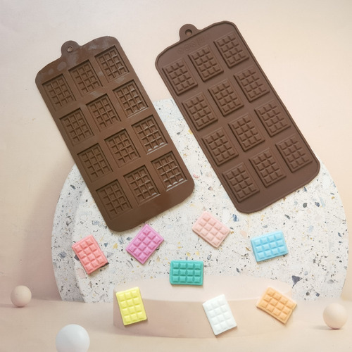 Pastillas De Chocolate- Molde Silicona X 3 Pcs