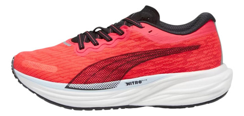 Tenis Puma Mujer Dama Deviate Nitro 2 Wns Rojo Running