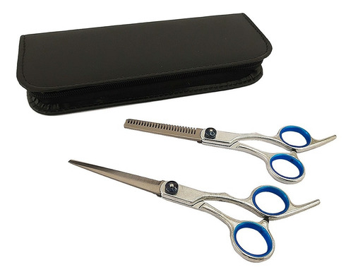 Imagen 8 de 10 de Kit Tijeras De Peluquería Profesional Corte + Pulir