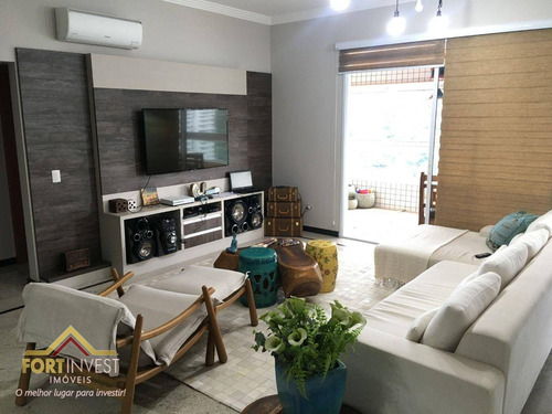 Imagem 12 de 30 de Apartamento Com 4 Dormitórios Porteira Fechada À Venda, 205 M² Por R$ 1.950.000 - Canto Do Forte - Praia Grande/sp - Ap3998