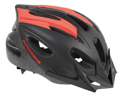 Casco Kross Ribelo Md Negro/rojo Talla M