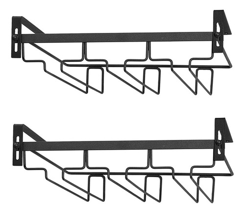 2 Estantes Para Copas De Vino Debajo Del Armario, 3 Filas Pa