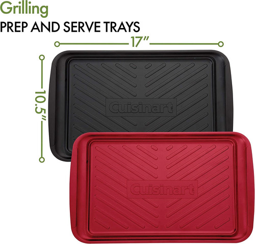 Cuisinart Cpk-200 Grilling Prep And Serve Trays, Black And R