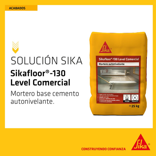 Sikafloor 130 Level Comercial Mortero Autonivelante De Pisos