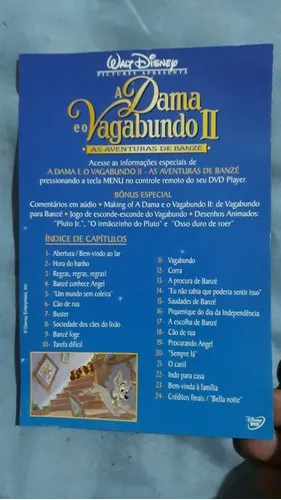  DVD A Dama e O Vagabundo II - As Aventuras de Banze